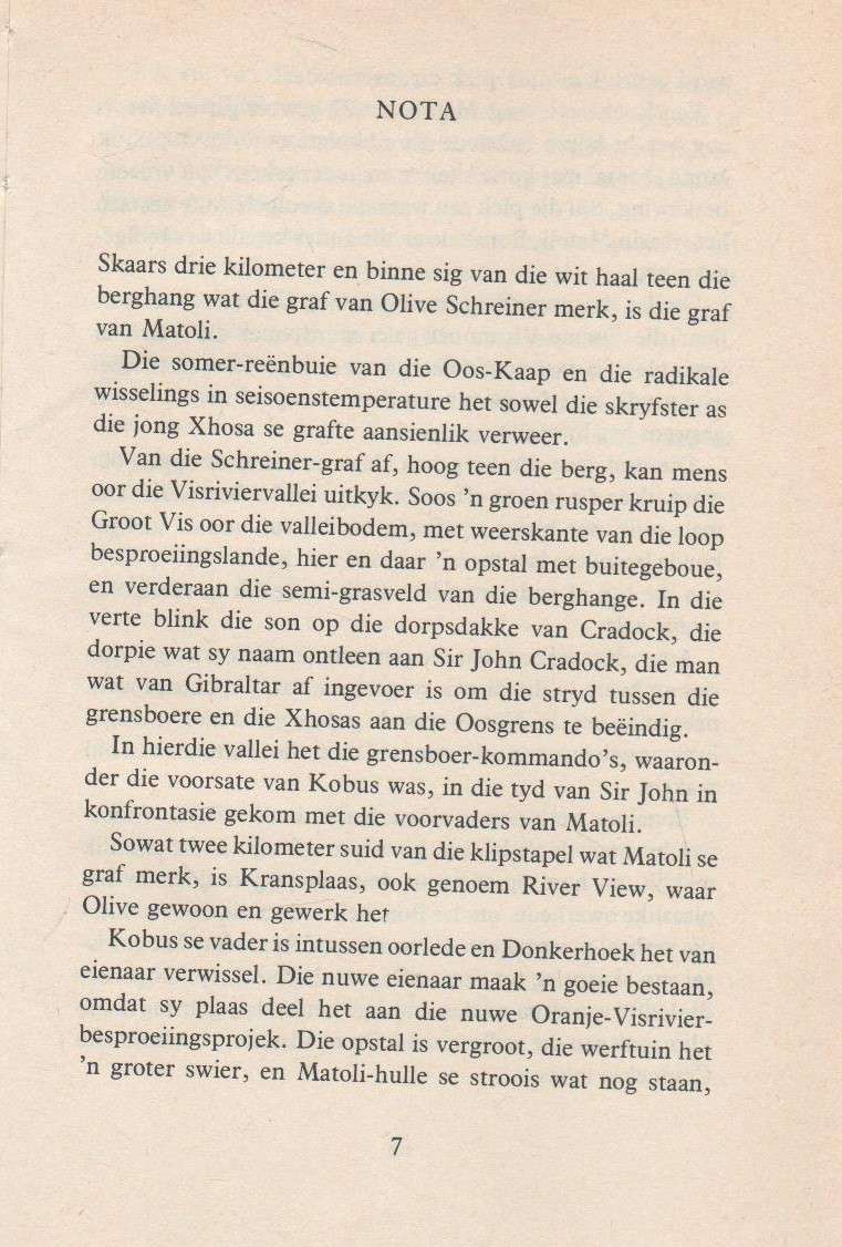 MATOLI - ETIENNE VAN HEERDEN (1 STE UITGAWE 1978)