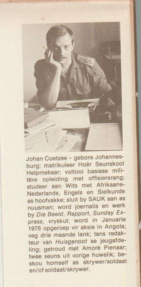 VERBY DIE WIT BRUG - JOHAN COETZEE ( KORTVERHALE OOR DIE GRENS - 1982)
