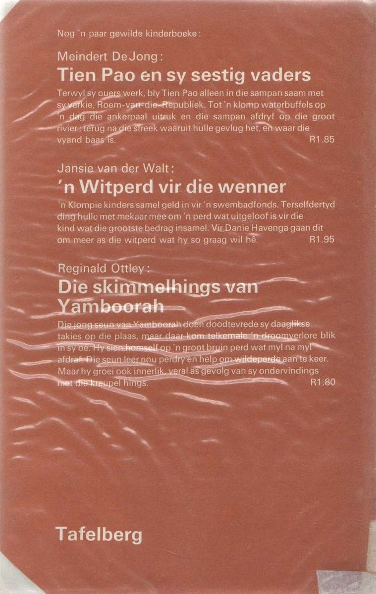 PERD UIT DIE STORM - MEINDERT DE JONG (1 STE DRUK 1971) JEUGVERHAAL