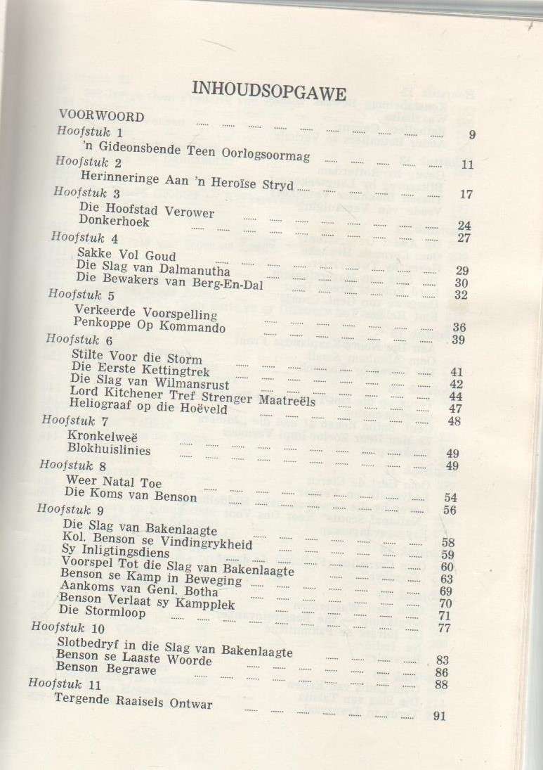 OPSAAL, HERINNERINGE AAN DIE TWEEDE VRYHEIDSOORLOG - W H ACKERMANN (1969)