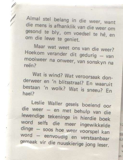 KENNIS IS MAG, WEER - LESLIE WALLER (1973)