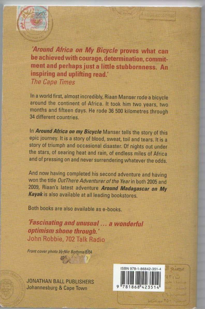 AROUND AFRICA ON MY BICYCLE - RIAAN MANSER (2011)