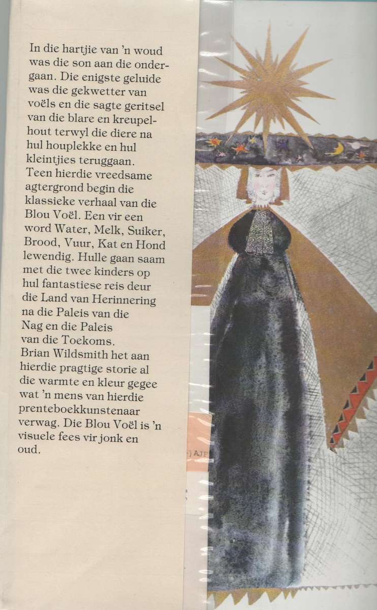 DIE BLOU VOEL - BRIAN WILDSMITH (1 STE AFRIKAANSE UITGAWE 1976)
