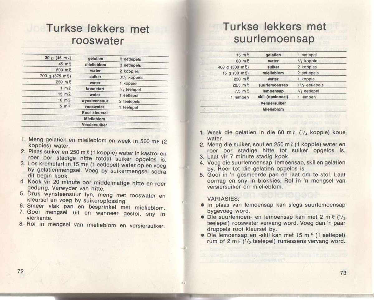 LEKKERGOEDRESEPTE - ERINA BEZUIDENHOUT (1 STE UITGAWE 1976)
