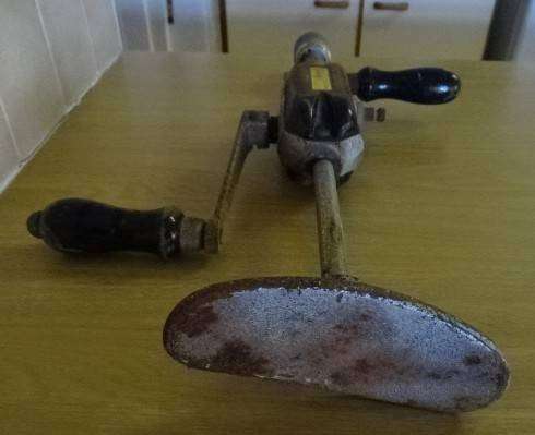 VINTAGE STANLEY BREAST DRILL NO 748 a (MADE IN THE U K - LENGTH 450 CM)