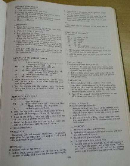 FOODS AND COOKERY FIRST METRICATED EDITION (OLD)
