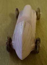 1950'S PLASTIC VINTAGE RACECAR (POSSIBLY MADE BY BORDAY OR JOHILLO)