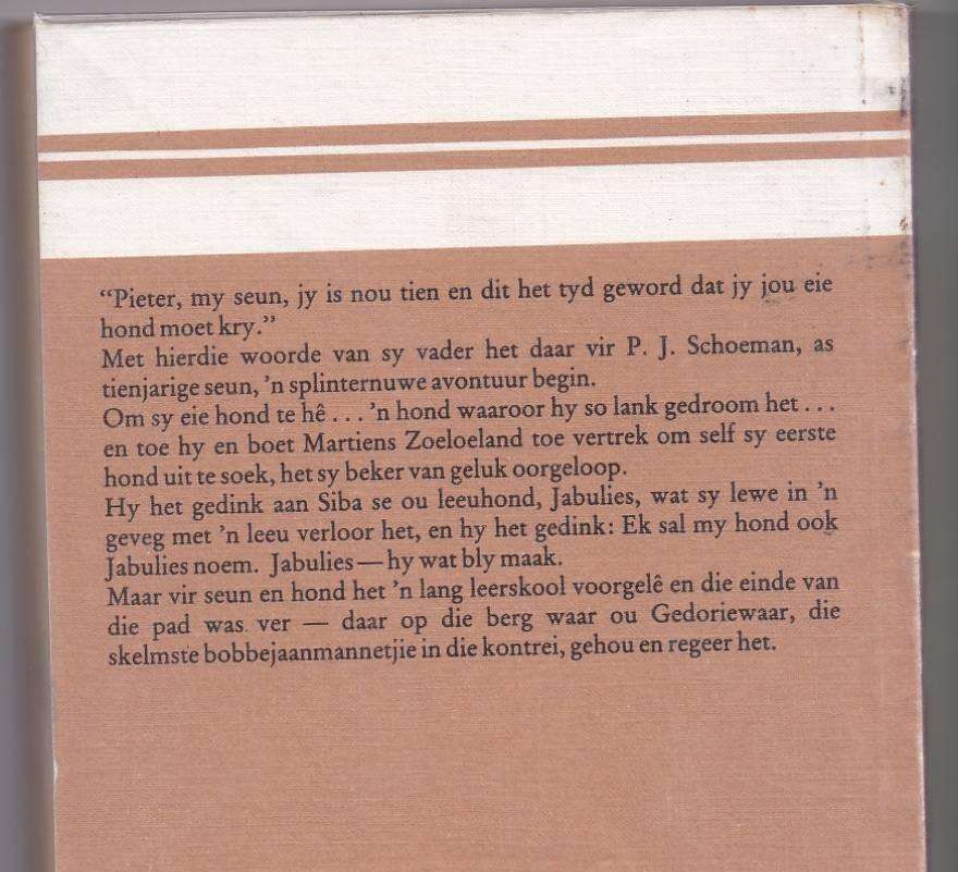 JABULIES MY EERSTE HOND - P J SCHOEMAN (1984)