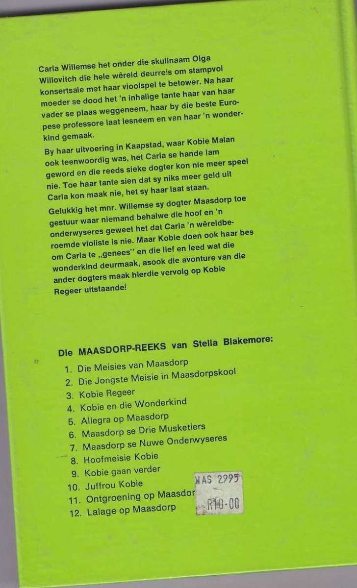 KOBIE EN DIE WONDERKIND - STELLA BLAKEMORE (MAASDORPREEKS NR 4 - 3 DE DRUK 1988)