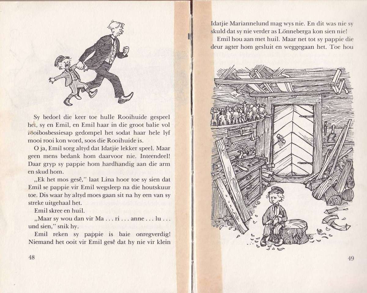 KASKENADES VAN EMIL - ASTRID LINDGREN (1 STE AFRIKAANSE UITGAWE 1972)