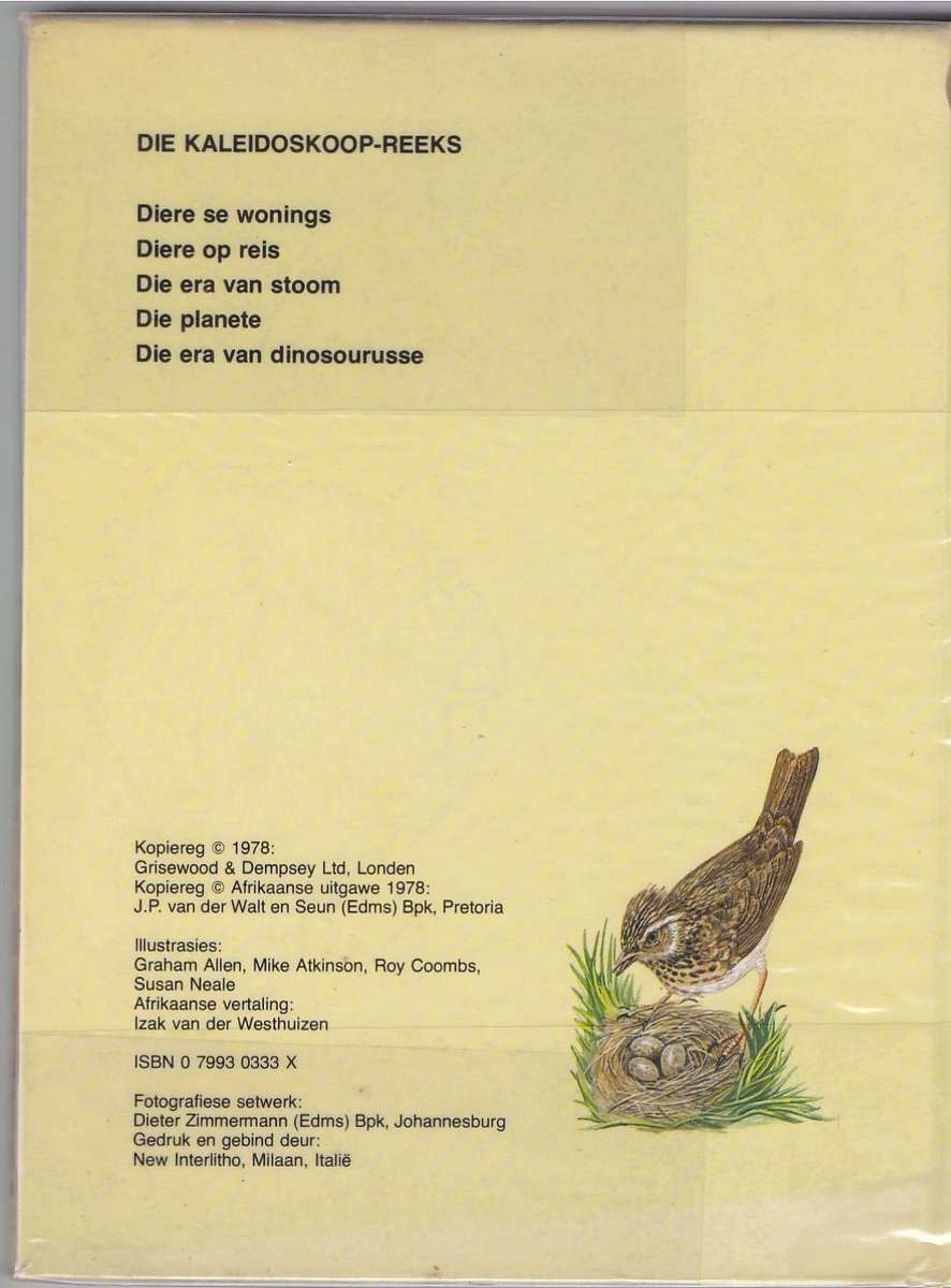 DIERE SE WONINGS - J P VAN DER WALT EN SEUN (KALEIDOSKOOP-BOEKE)