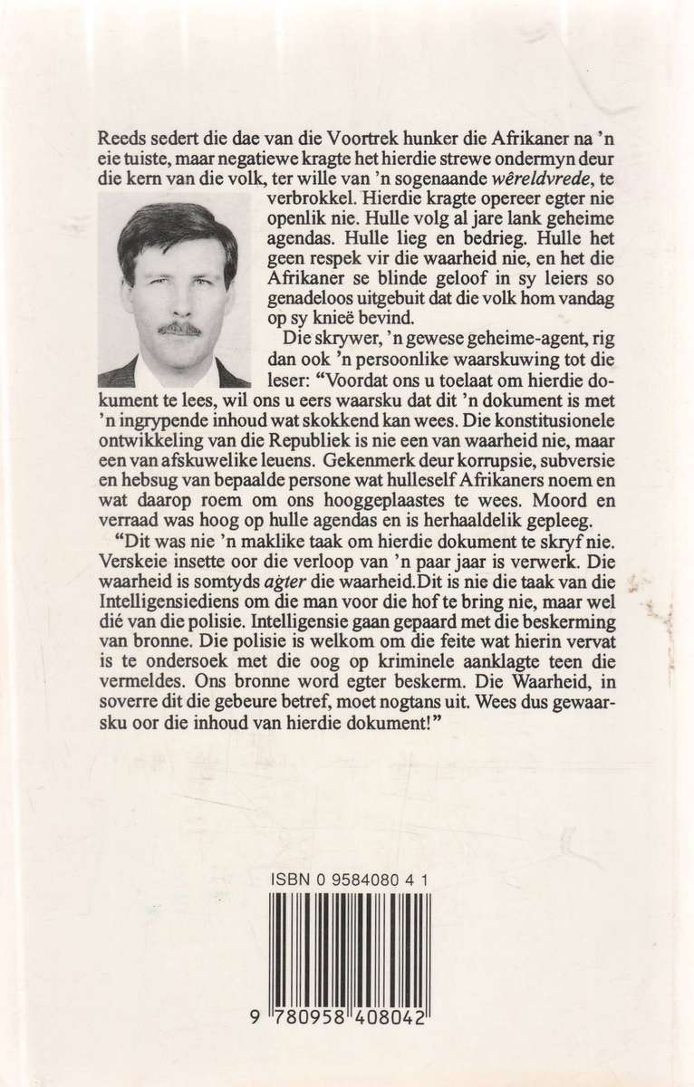 VOLKSVERAAD - ADVOKAAT P J PRETORIUS (1996)
