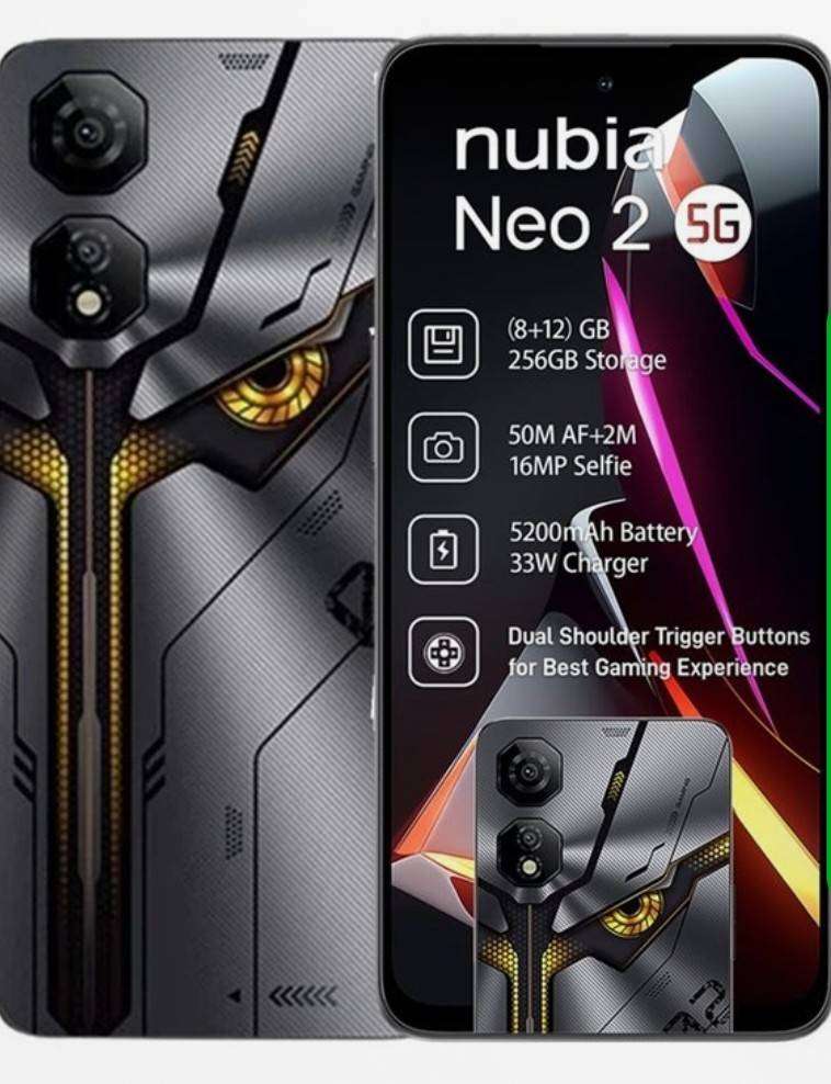 Nubia Neo 2 5G Dual Sim 256GB - Grey Gaming Phone
