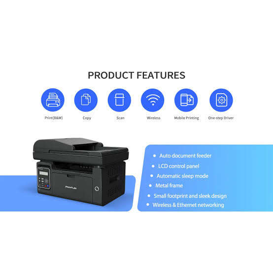 Pantum M6550MW Laser Printer with WiFi. (No toner included)