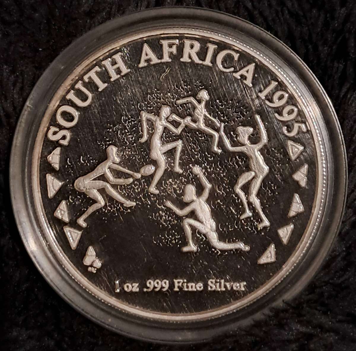 1oz .999 Silver 1995 Rugby World Cup Medallion