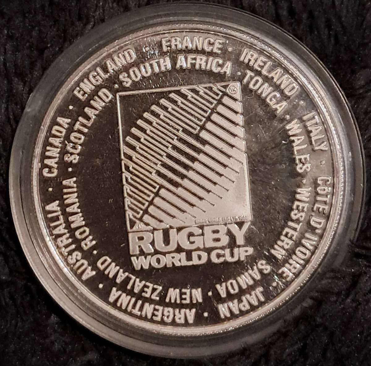 1oz .999 Silver 1995 Rugby World Cup Medallion