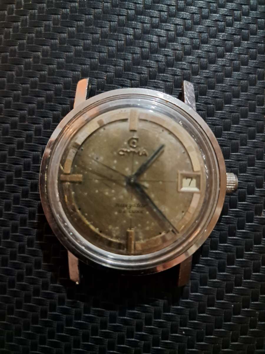 Rare Cyma Navystar Deluxe Automatic Date Watch