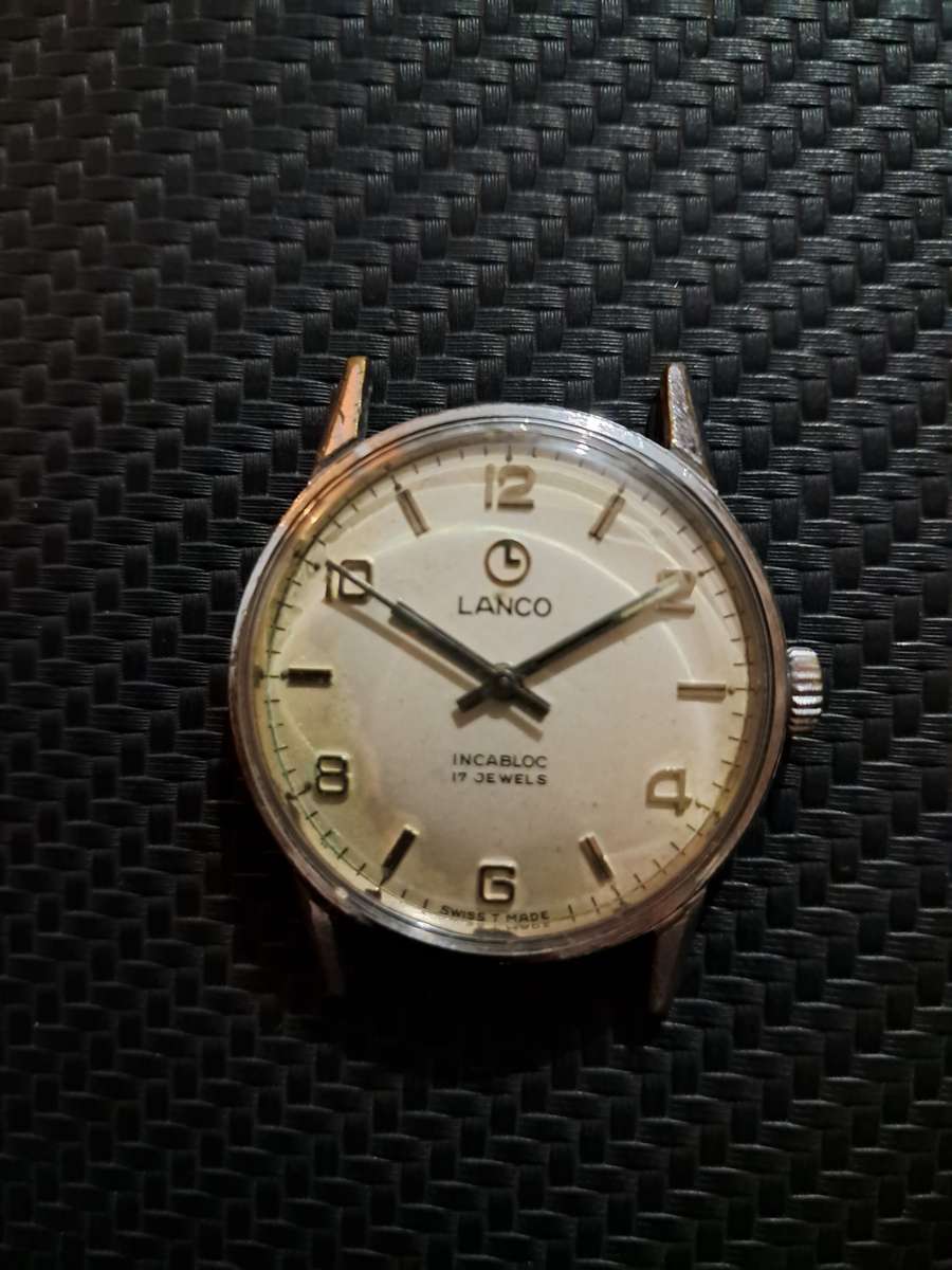 Lanco Incabloc Mens Mechanical Watch