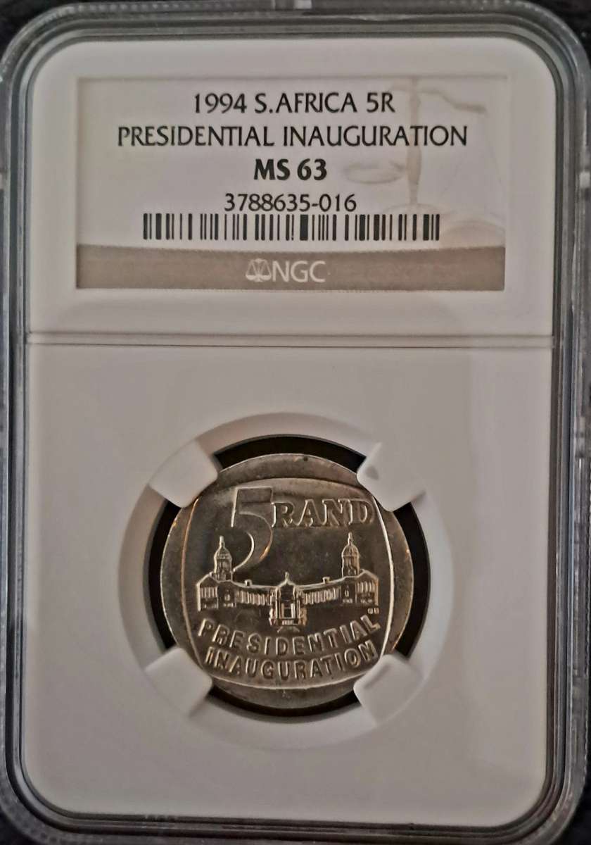 1994 Inauguration Mandela coin MS63 Coin