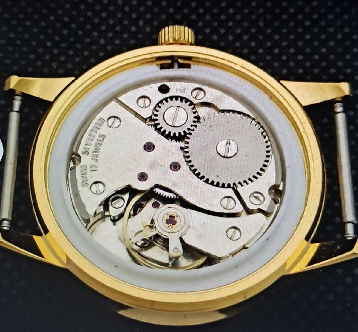 Gold plated Montine Swiss Incabloc watch