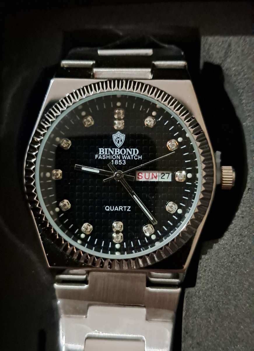 Mens Day Date Calender Watch