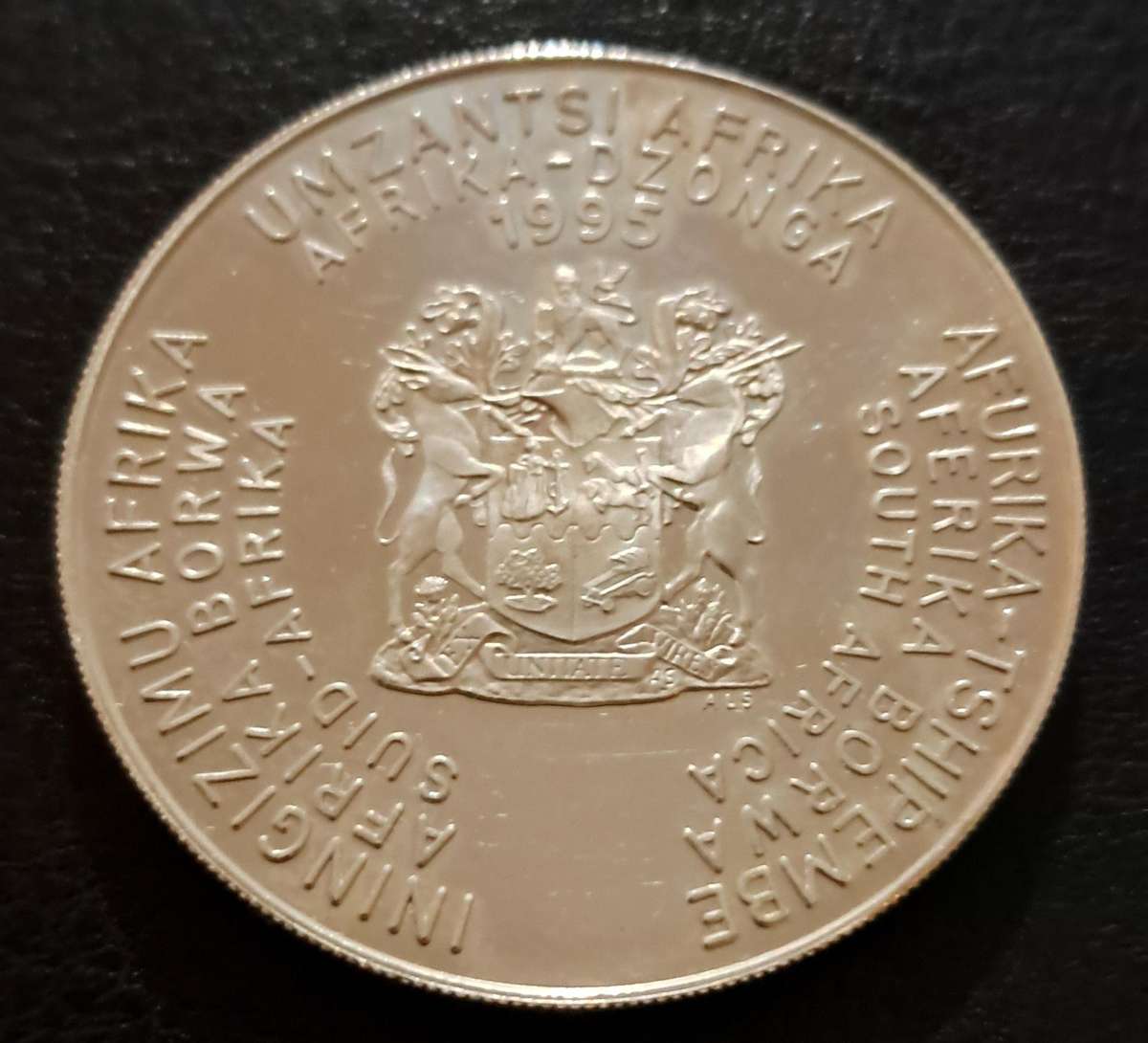 1995 Rugby World Cup 1oz Silver 2 Rand Coin