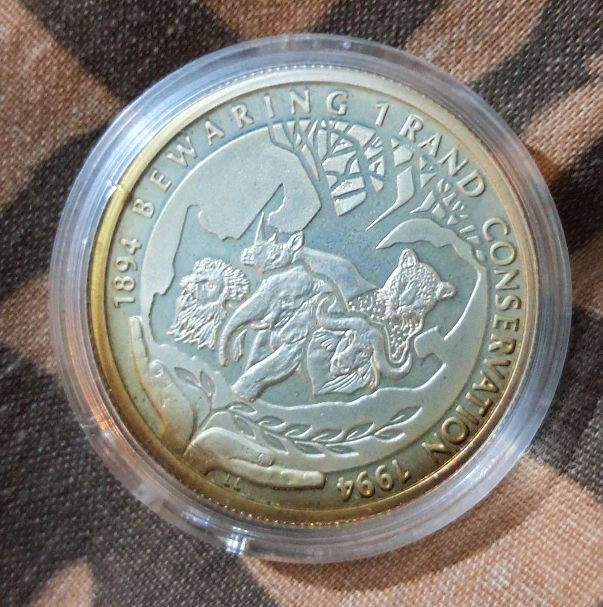 1994 Silver Proof Conservation Protea one Rand