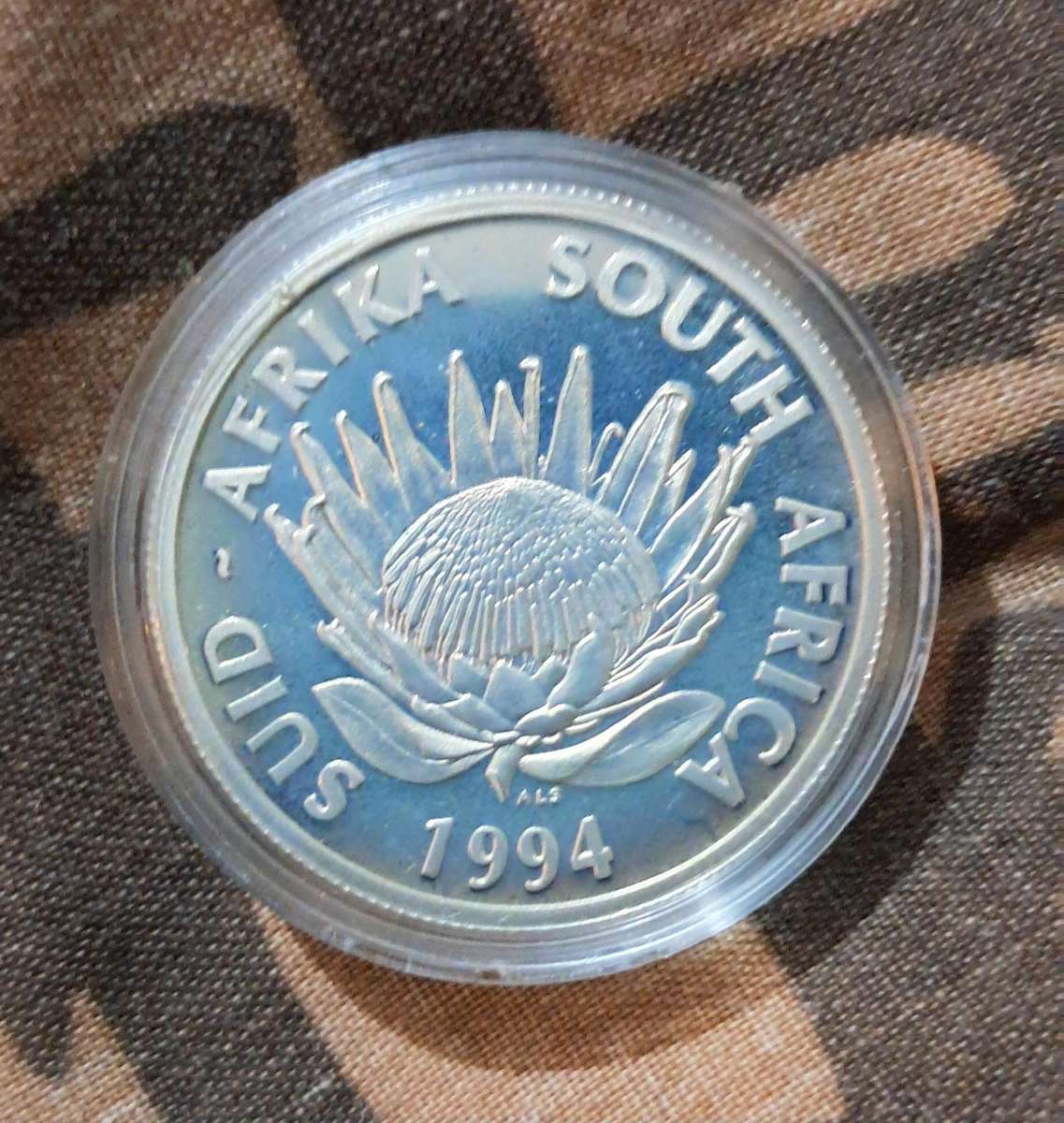 1994 Silver Proof Conservation Protea one Rand