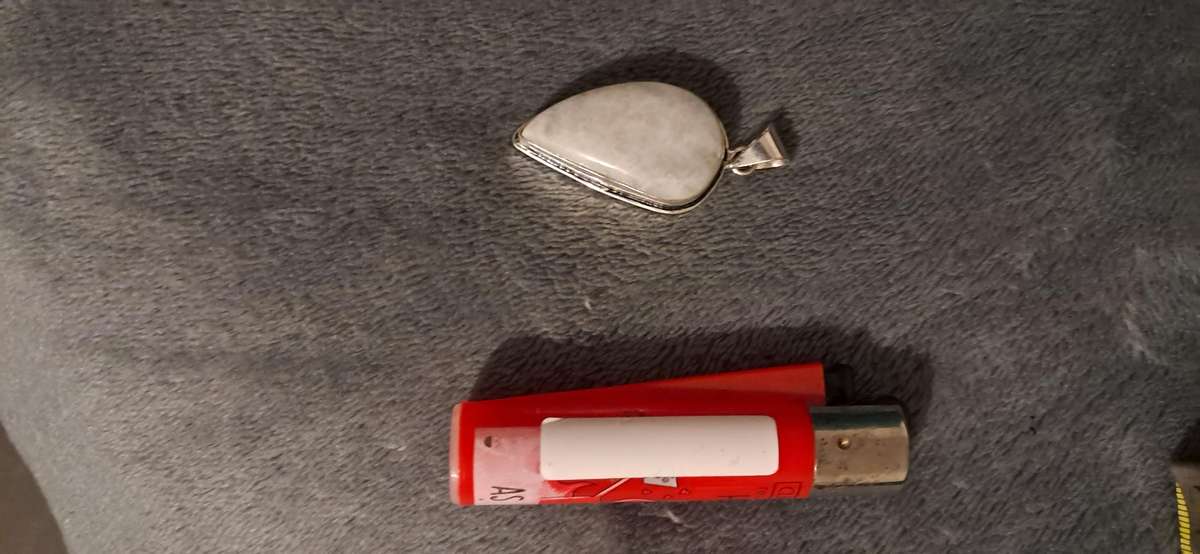 Natural Moonstone Pendant Silver Plated