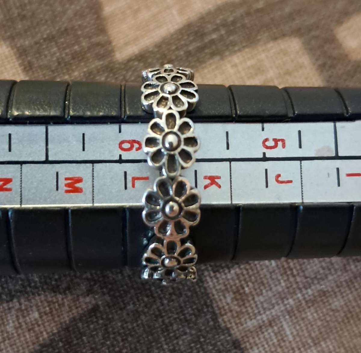 Vintage Style Silver Adjustable Ring