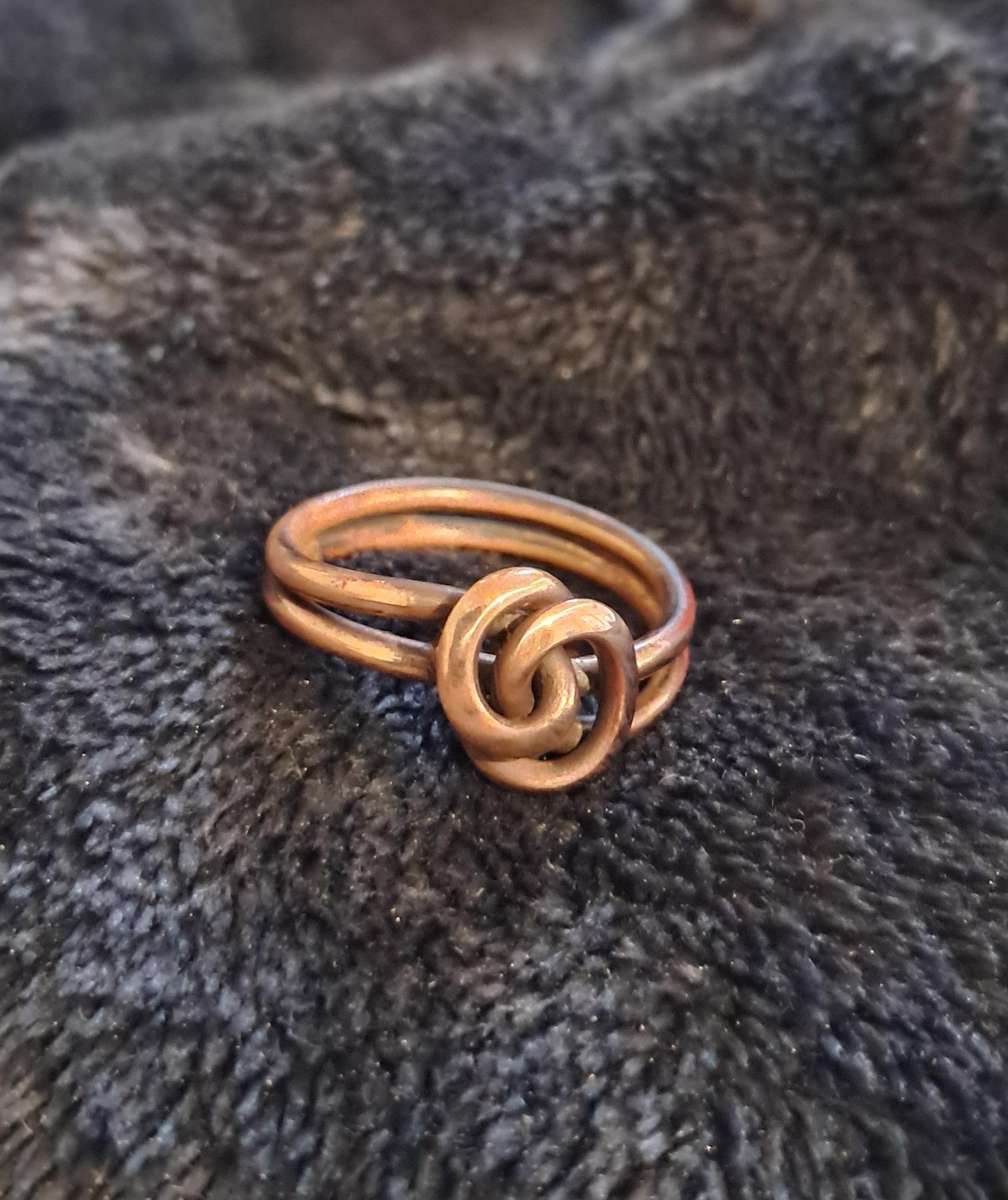 Handmade Copper Ring Size 7