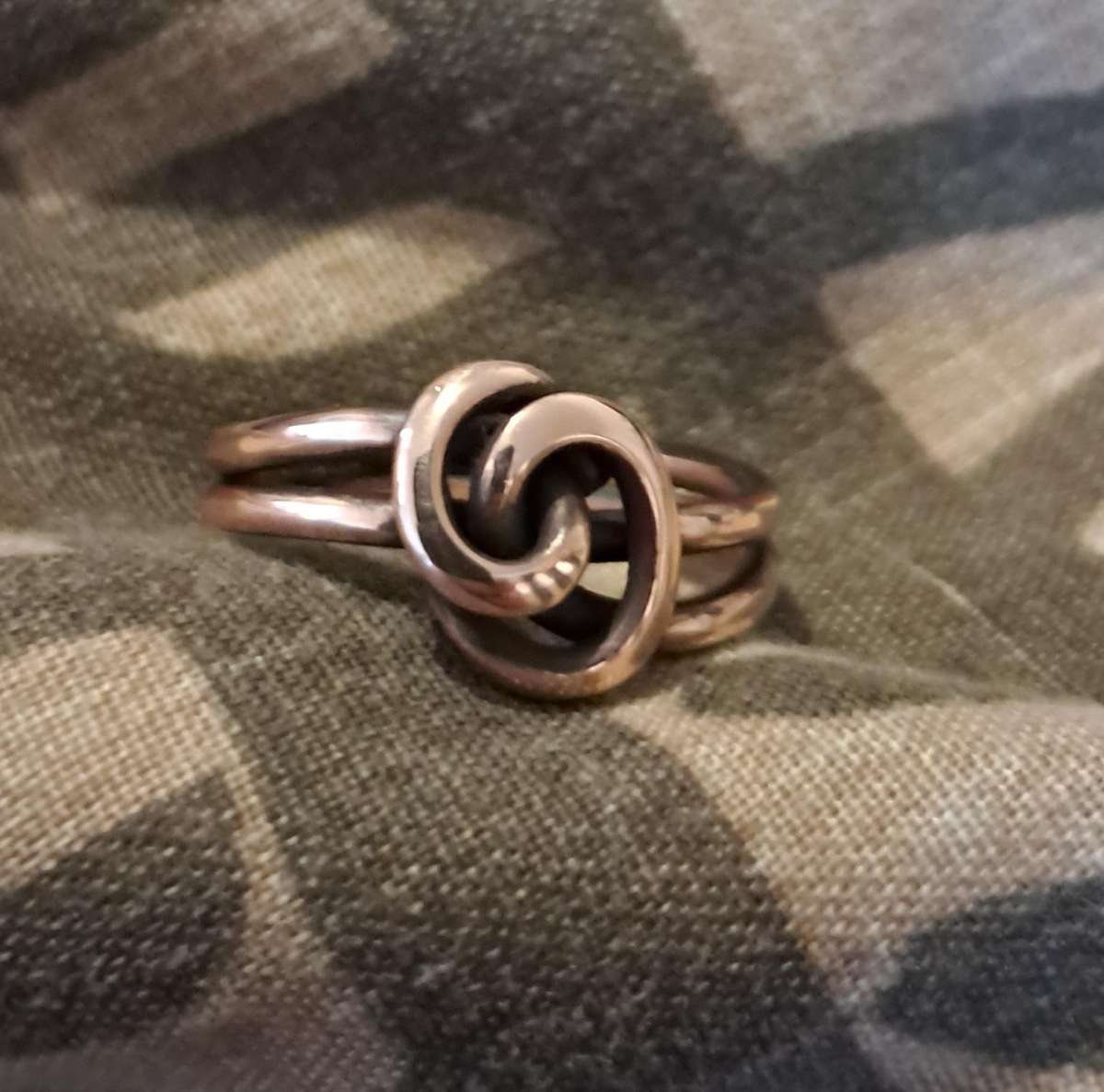 Handmade Copper Ring Size 7