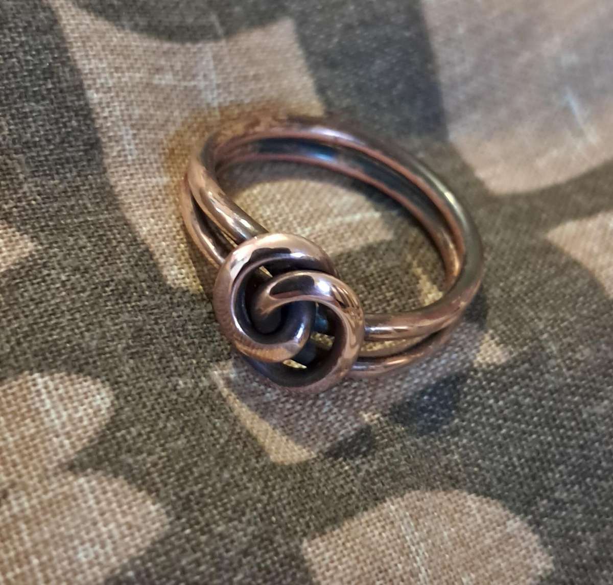 Handmade Copper Ring Size 7