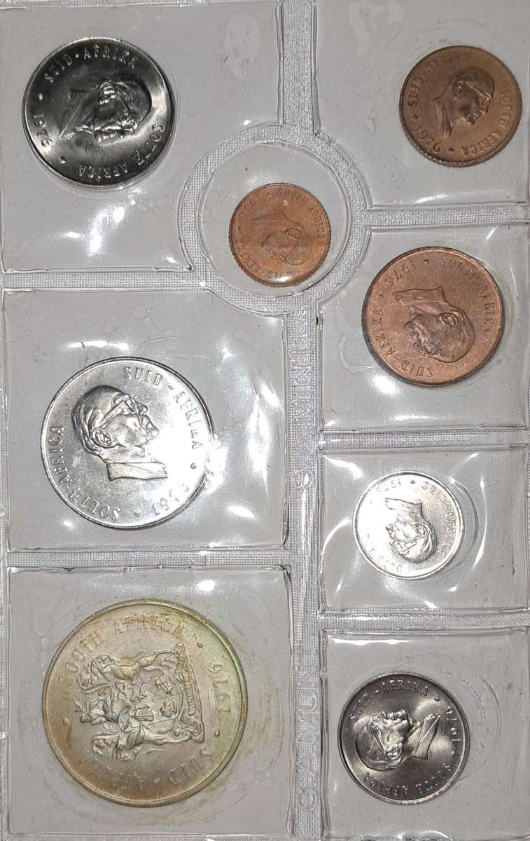 1976 Uncirculated Coin Set Silver 1 Rand