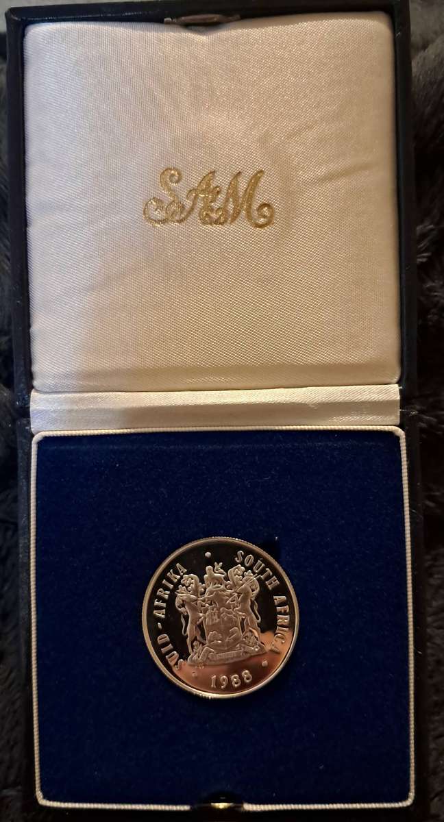 1988 Proof Bartlomeu Dias Silver 1 Rand