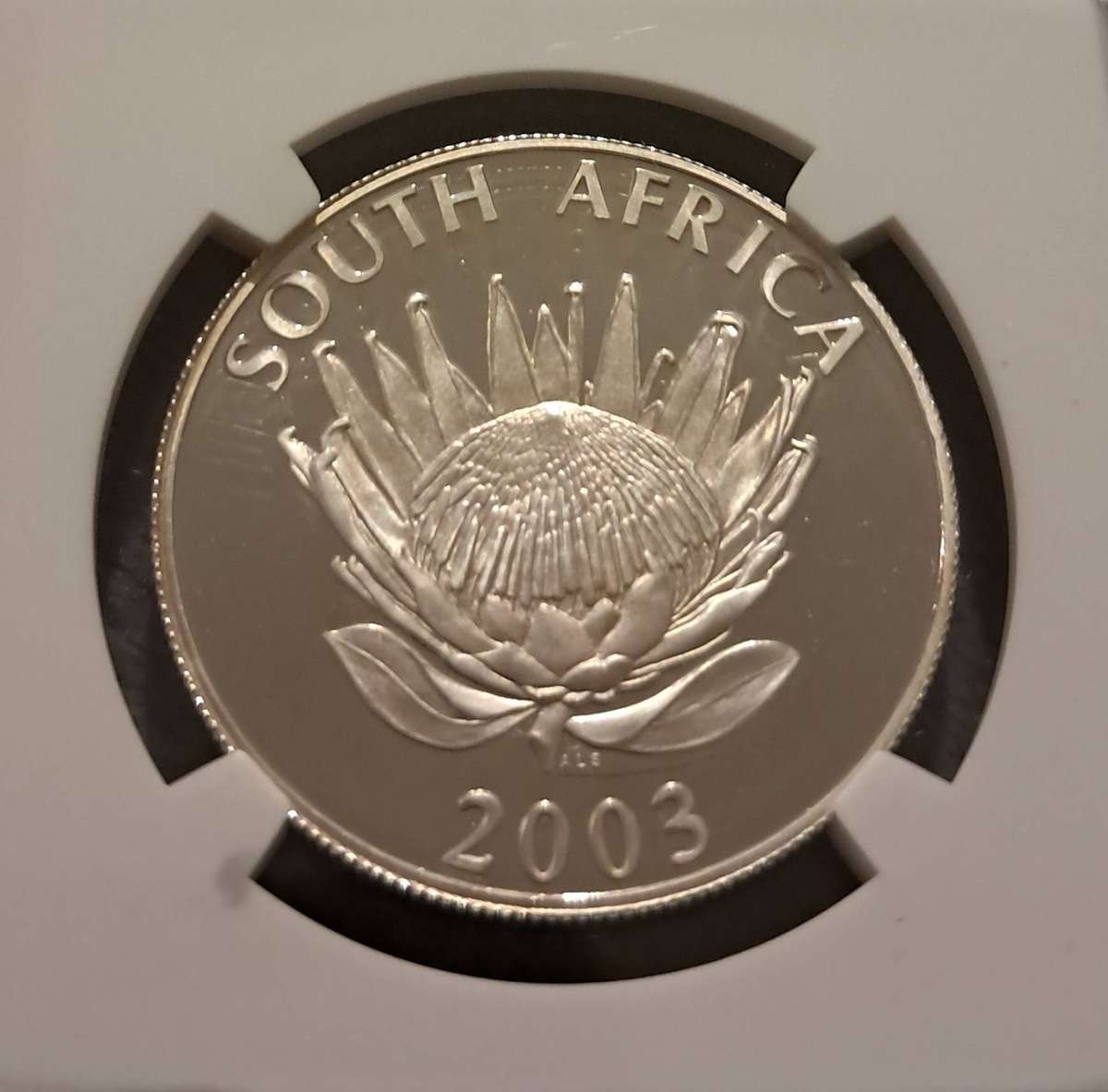 Lowest Price High Grade 2003 PF68 Cricket Silver 1 Rand