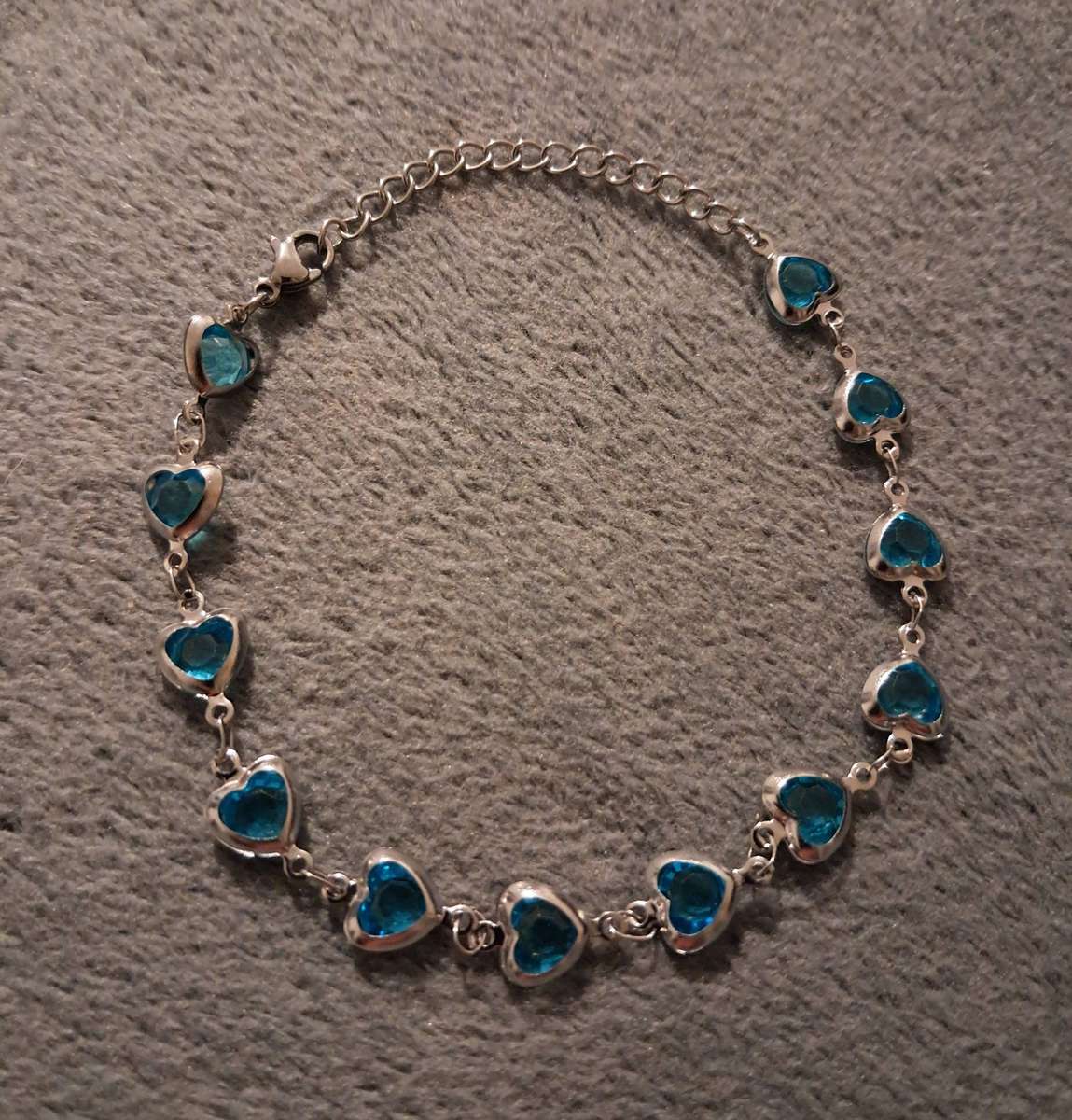 Stainless Steel Heart Bracelet Adjustable 17 to 21 cm