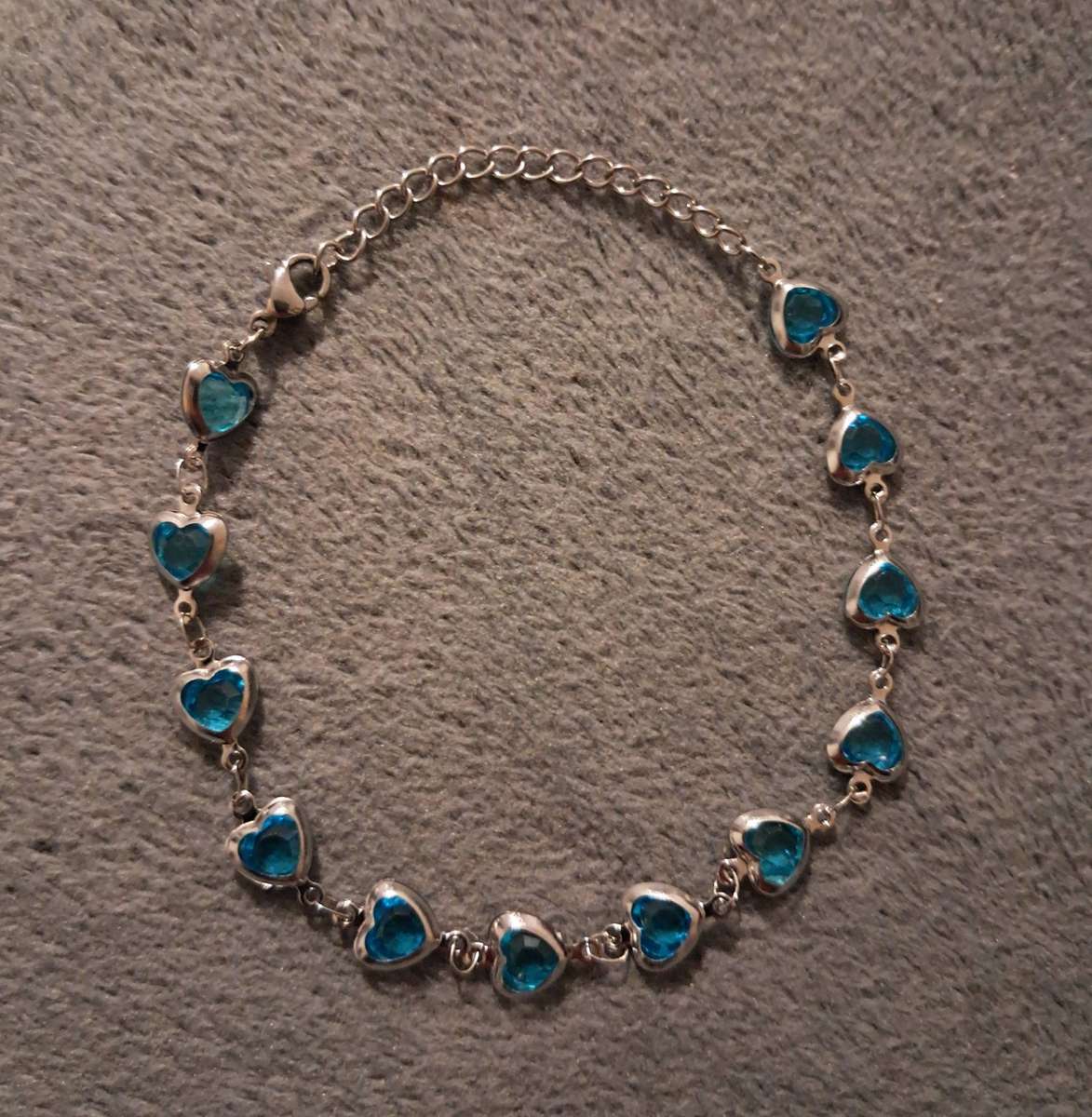 Stainless Steel Heart Bracelet Adjustable 17 to 21 cm