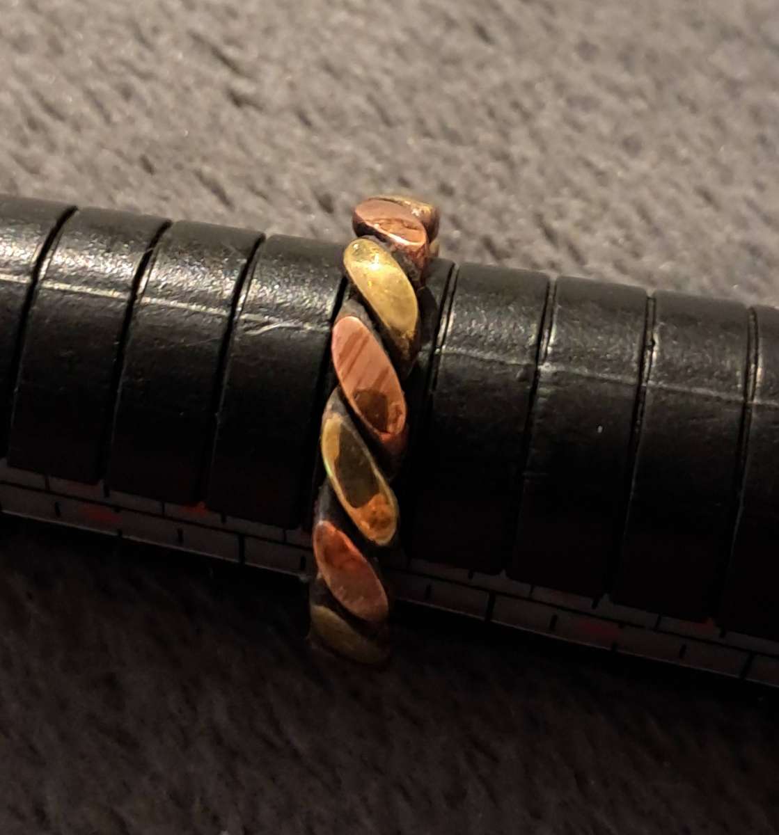 Handmade Copper and Brass Ring Size 7