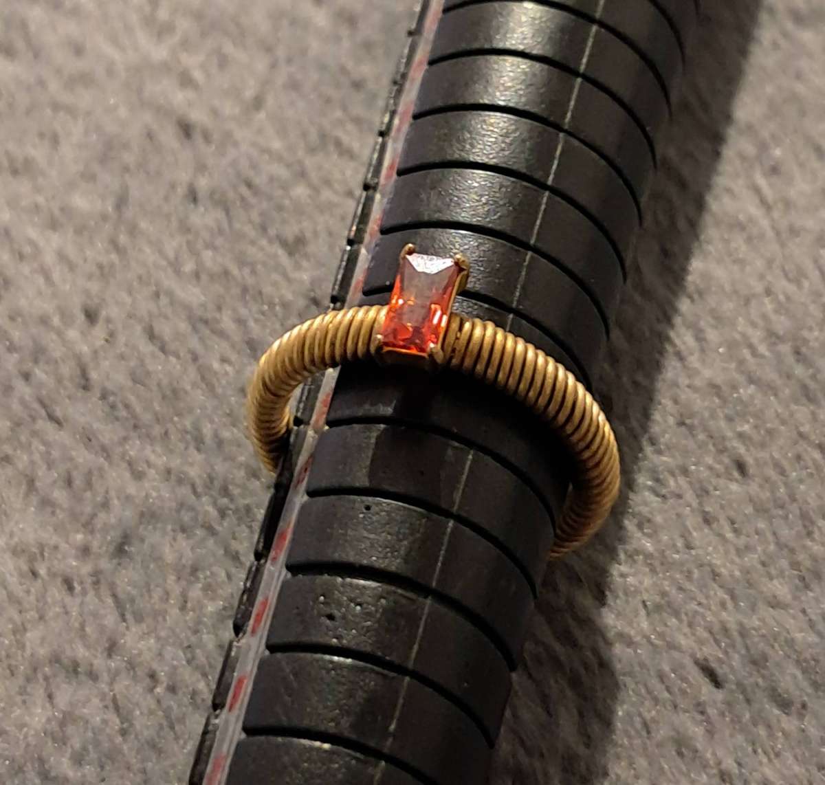 Adjustable Brass Wire Wrapped Ring