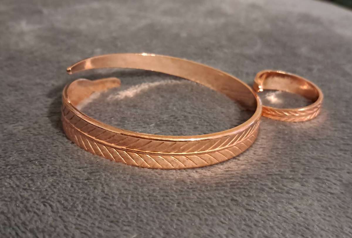 Adjustable Copper and Ring Set