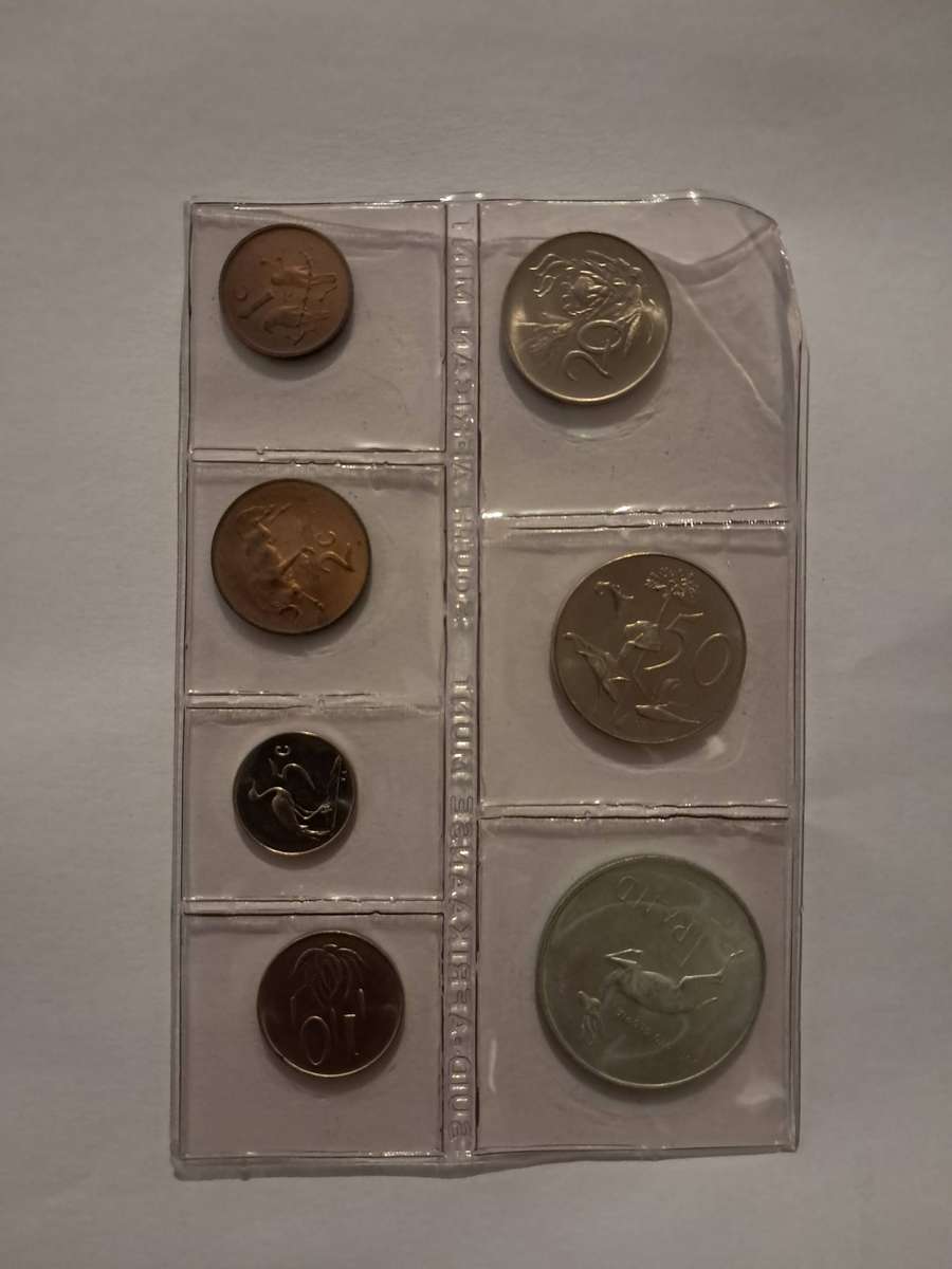 1967 Uncirculated Mint Pack Silver 1 Rand Afrikaans