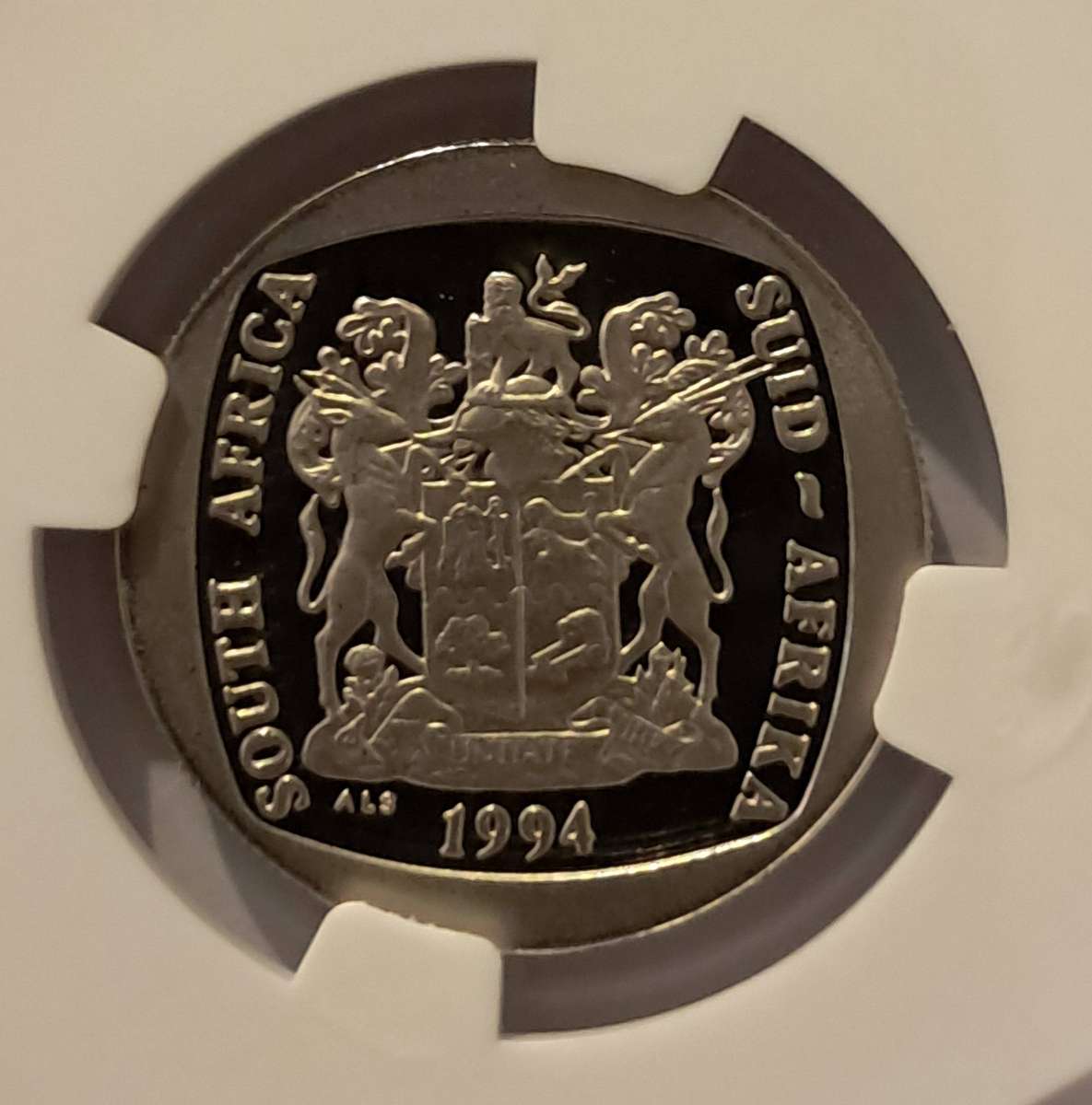 1994 PF 69 Ultra Cameo Presedential Inauguration 5 Rand Coin