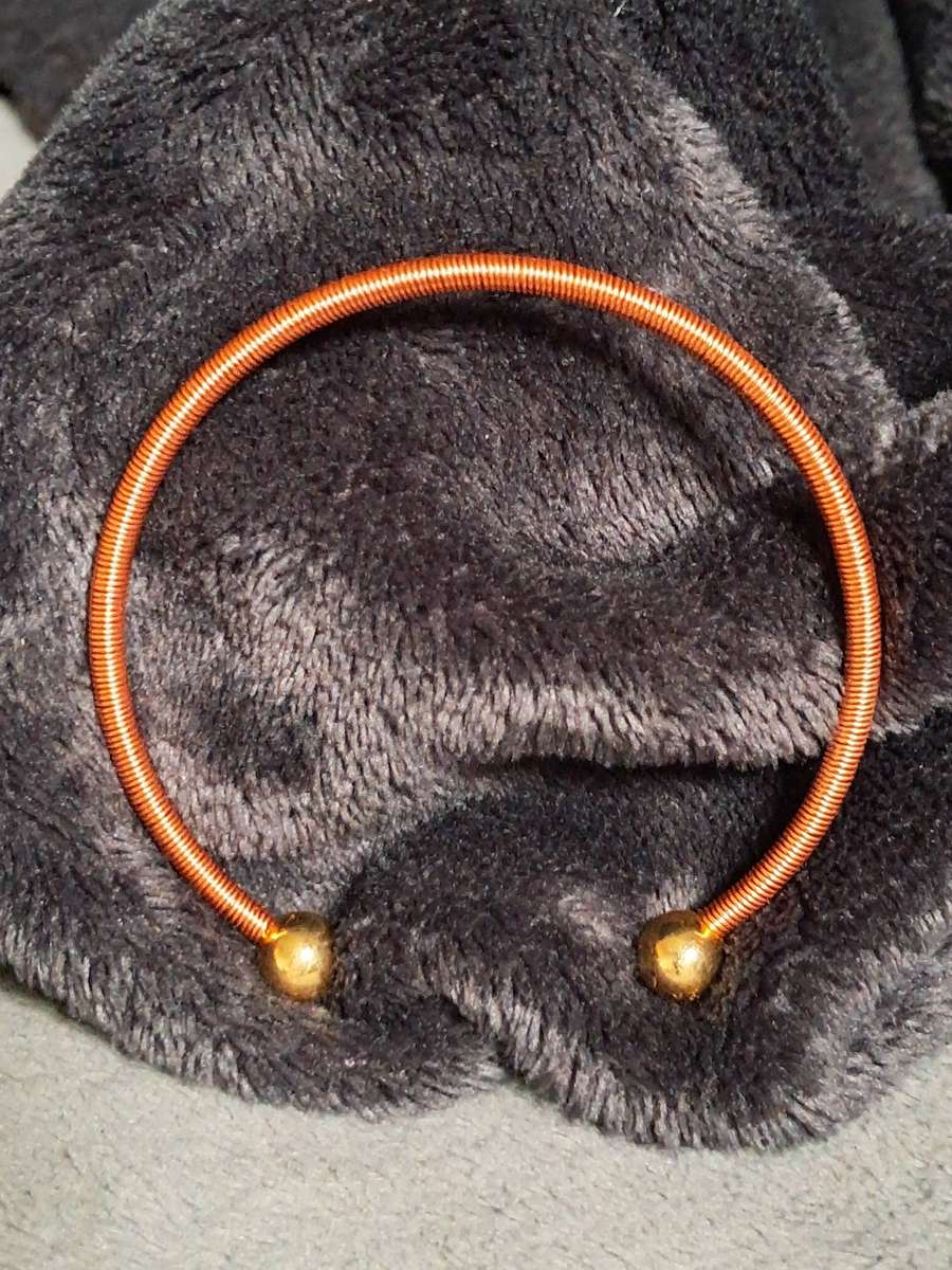 Copper Wire Wrapped Ring and Bangle Set