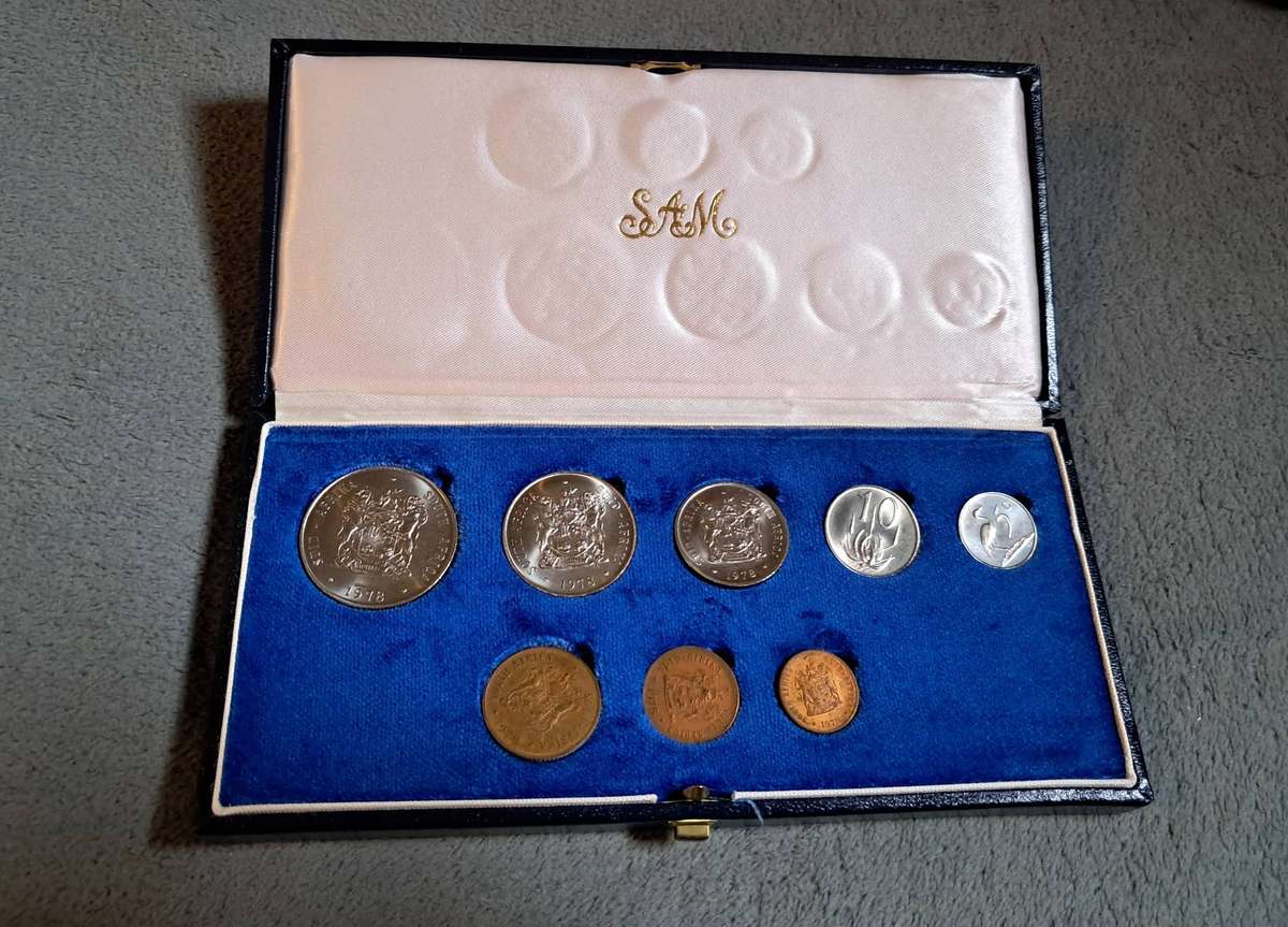 1978 Proof Coin Set with Silver 1 Rand