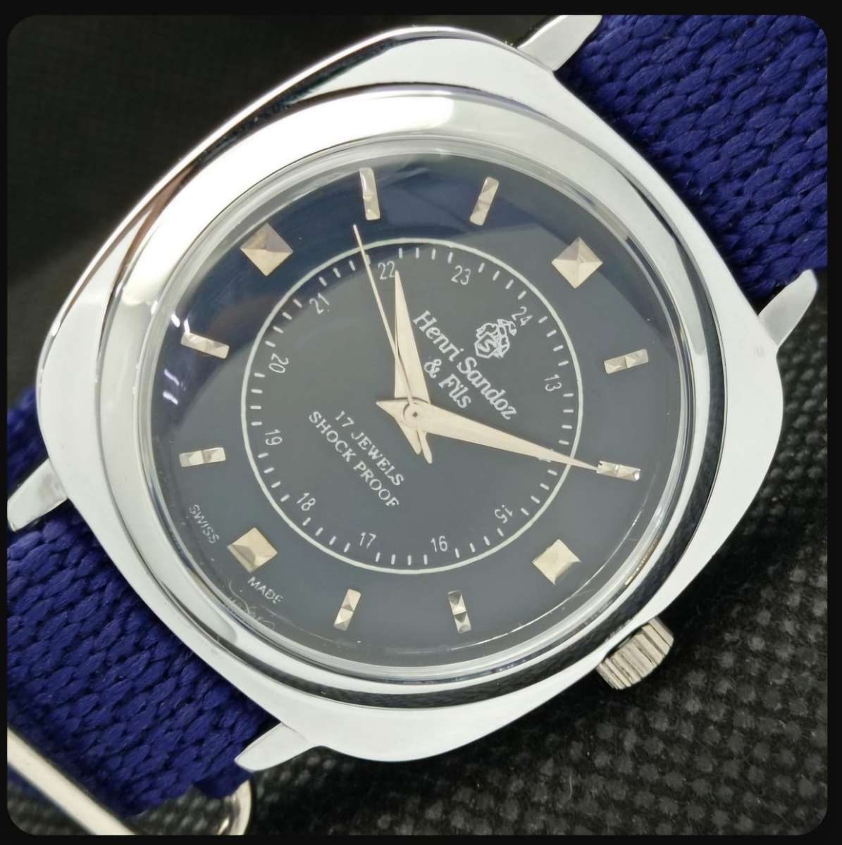 Vintage Henri Sandoz & Fils mechanical watch