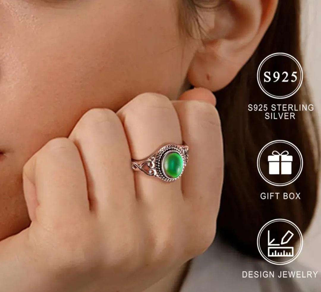 Sterling Silver Mood Ring Size 7