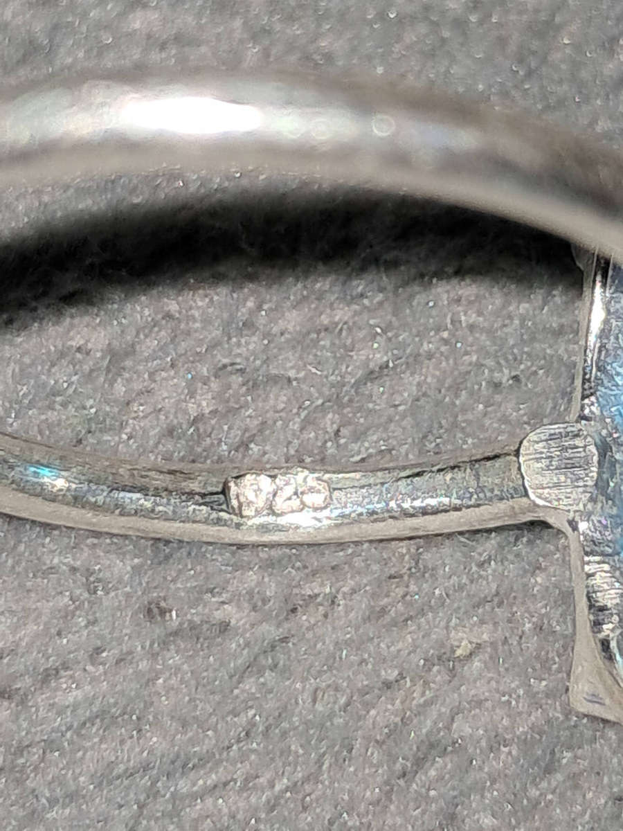 Silver Ring .925 Lab Grown Blue Topaz Gemstone Ring Size 7