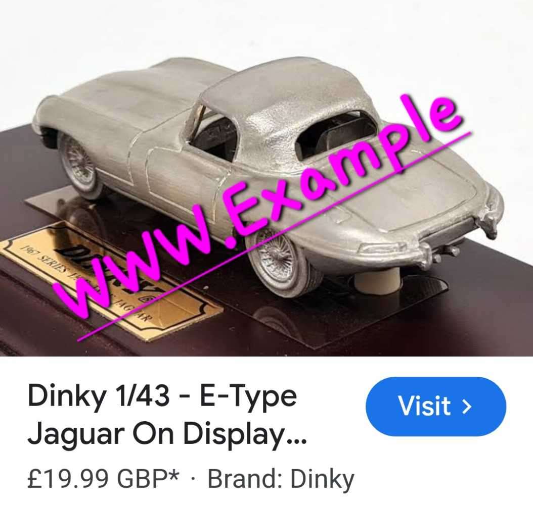 Dinky "Pewter" 1:43 Jaguar "E-Type"