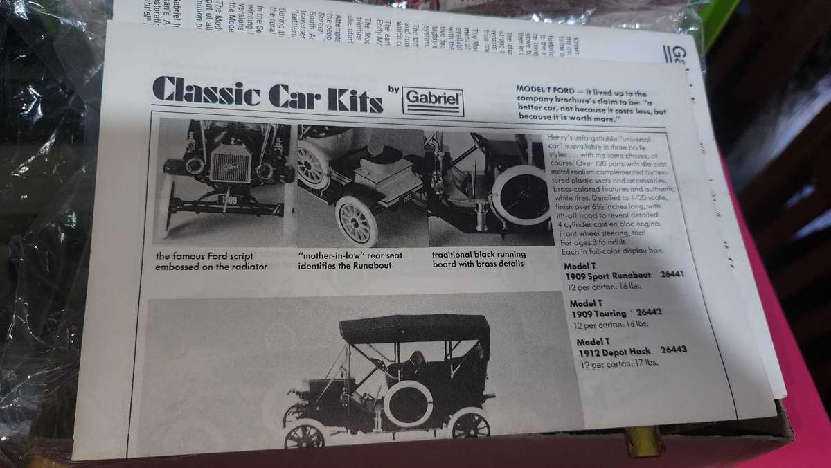 Model T "1909" Touring Die-Cast Model by Gabriel